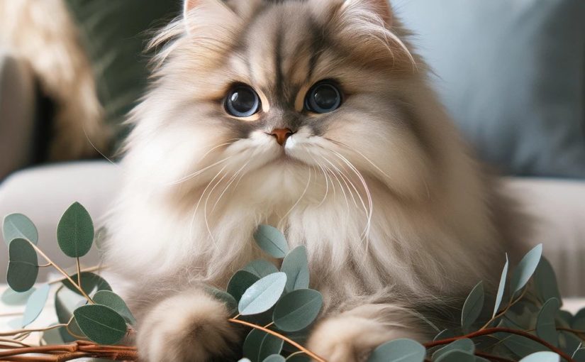 Cat with silver vine.