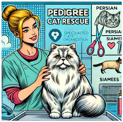 Cat adoption through a pedigree cat rescue