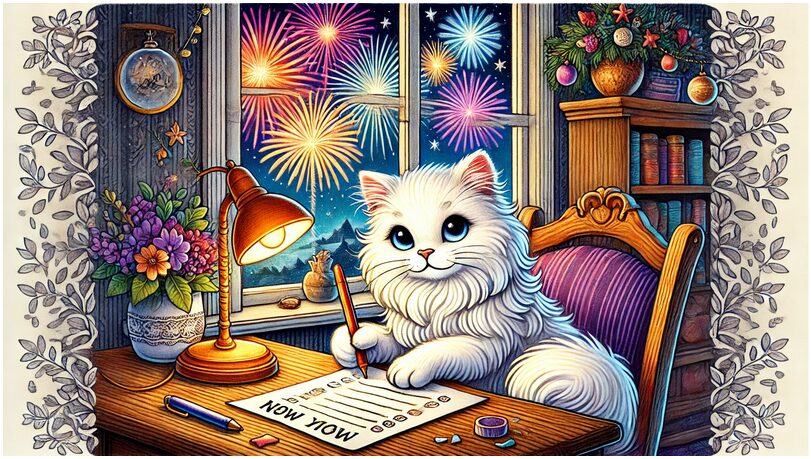 Mr Fluffypants New Years Resolutions